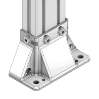 33-45903S-6 MODULAR SOLUTIONS MOUNTING FOOT 3 SIDED FOR 45 X 90 PARTICALLY ENCLOSED